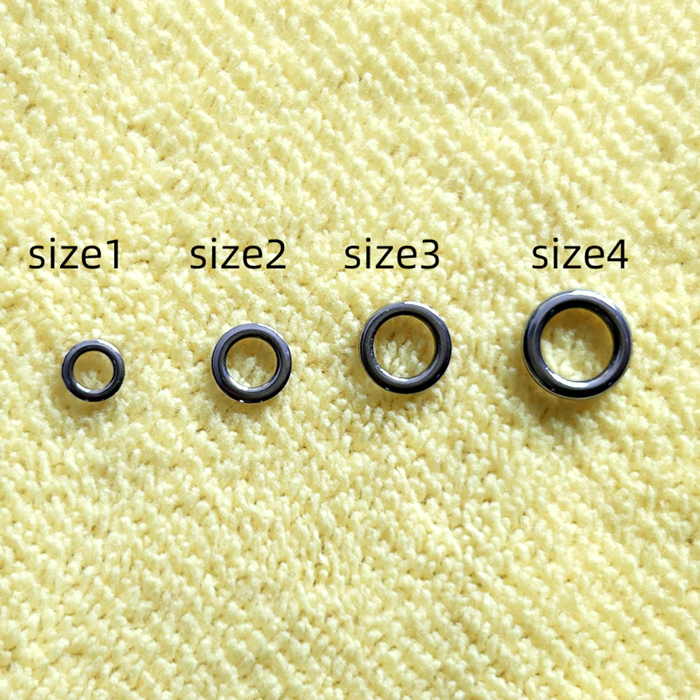 Fishing Swivel Connector - DNDYUJU 50 pz Pesca Anello Solido