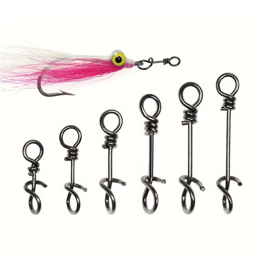 Fishing Swivel Connector - 50 Pezzi Clip a Molla in