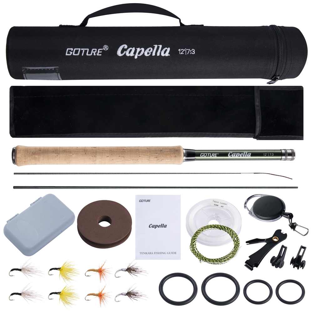 Fly Fishing Set - Goture Tenkara Canna da pesca a