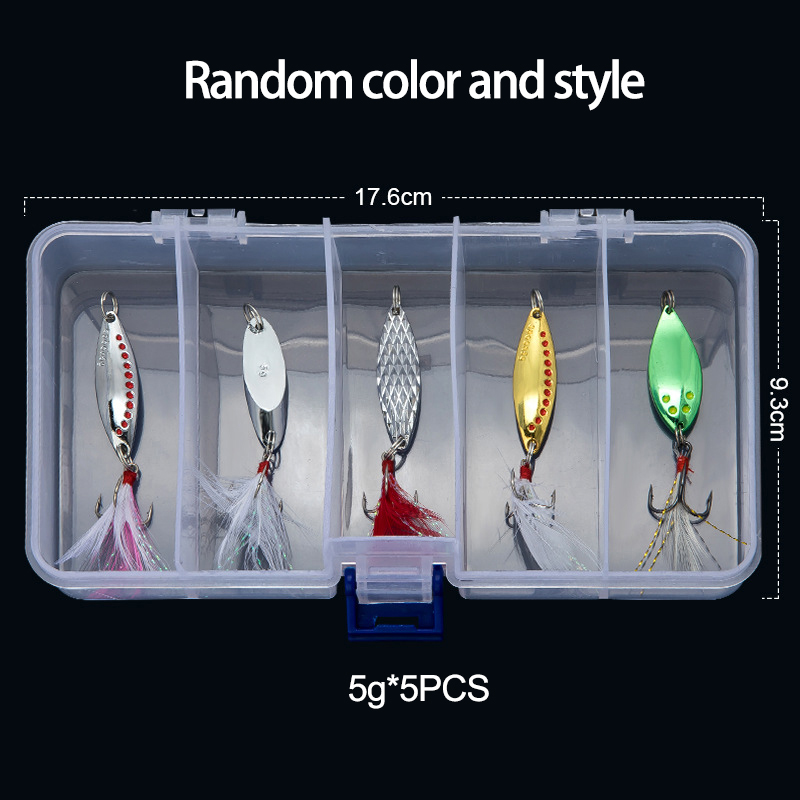 Carp Fishing Tackle - Cucchiaio di metallo Spinner Richiamo di