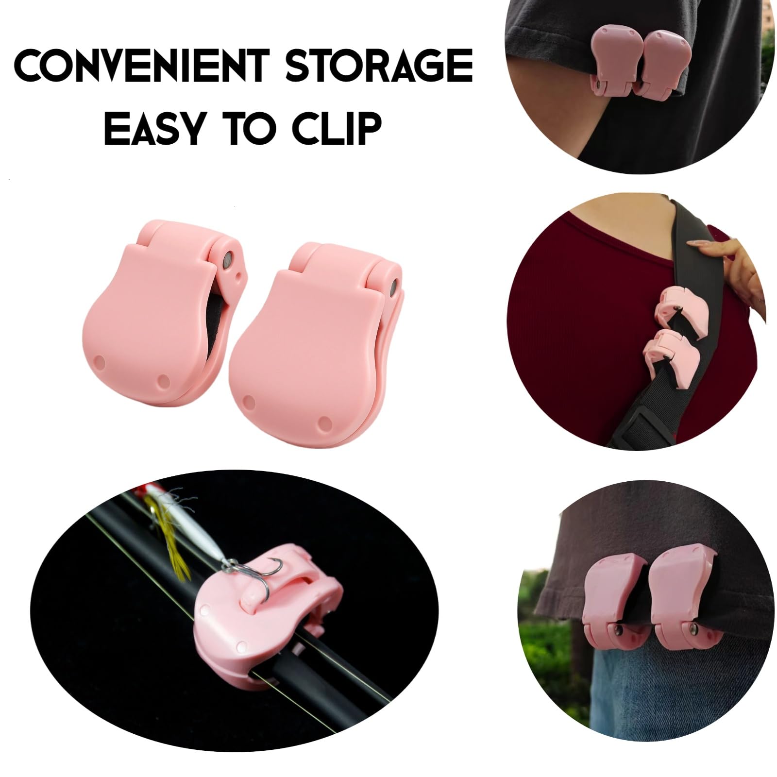 Fishing Rod Glove - 2 Pezzi Clip per Canna da