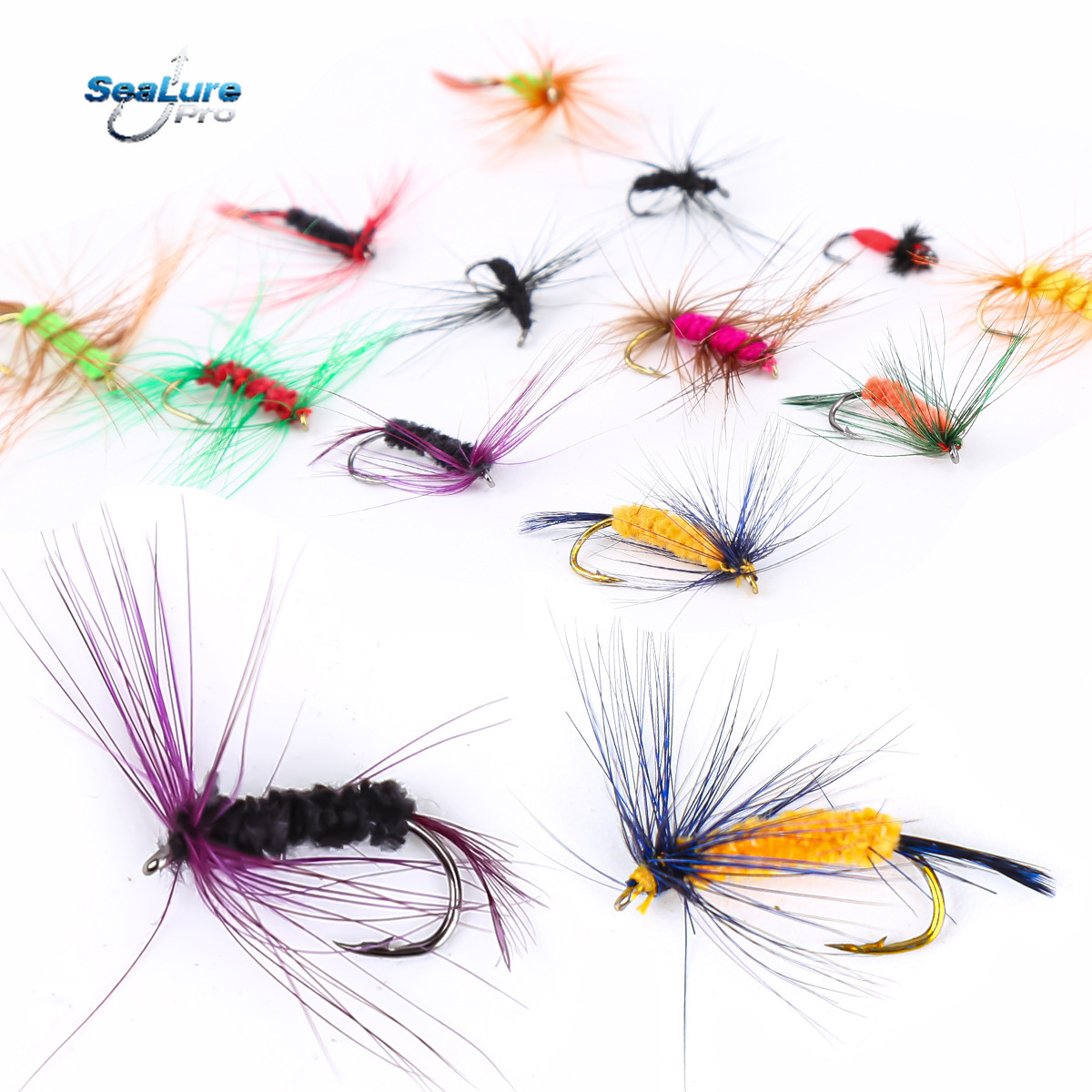 Fly Fishing Set - Set di 12 ami da pesca