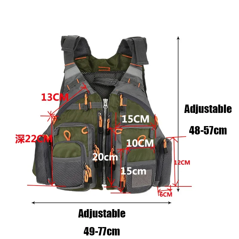 Gilet da pesca regolabile giub - Fishing Vest Jacket recensione e prezzo